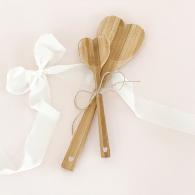 Wooden Heart Spoons (set of 2)